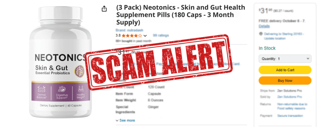 Neotonics Scam